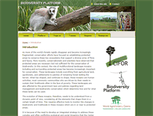 Tablet Screenshot of biodiversityplatform.cgiar.org