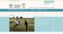 Desktop Screenshot of ccafs.cgiar.org