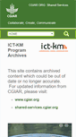 Mobile Screenshot of ictkm.cgiar.org