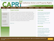 Tablet Screenshot of capri.cgiar.org